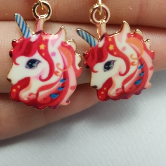 Unicorn earrings - Picture 2 of 3